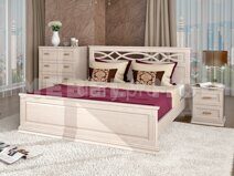 Кровать ЛИРОНА массив сосны 180х200